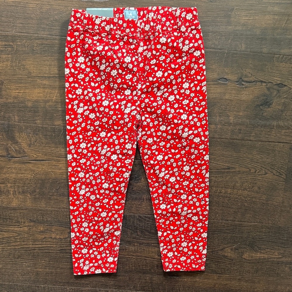 GAP Red Floral Girls' Leggings